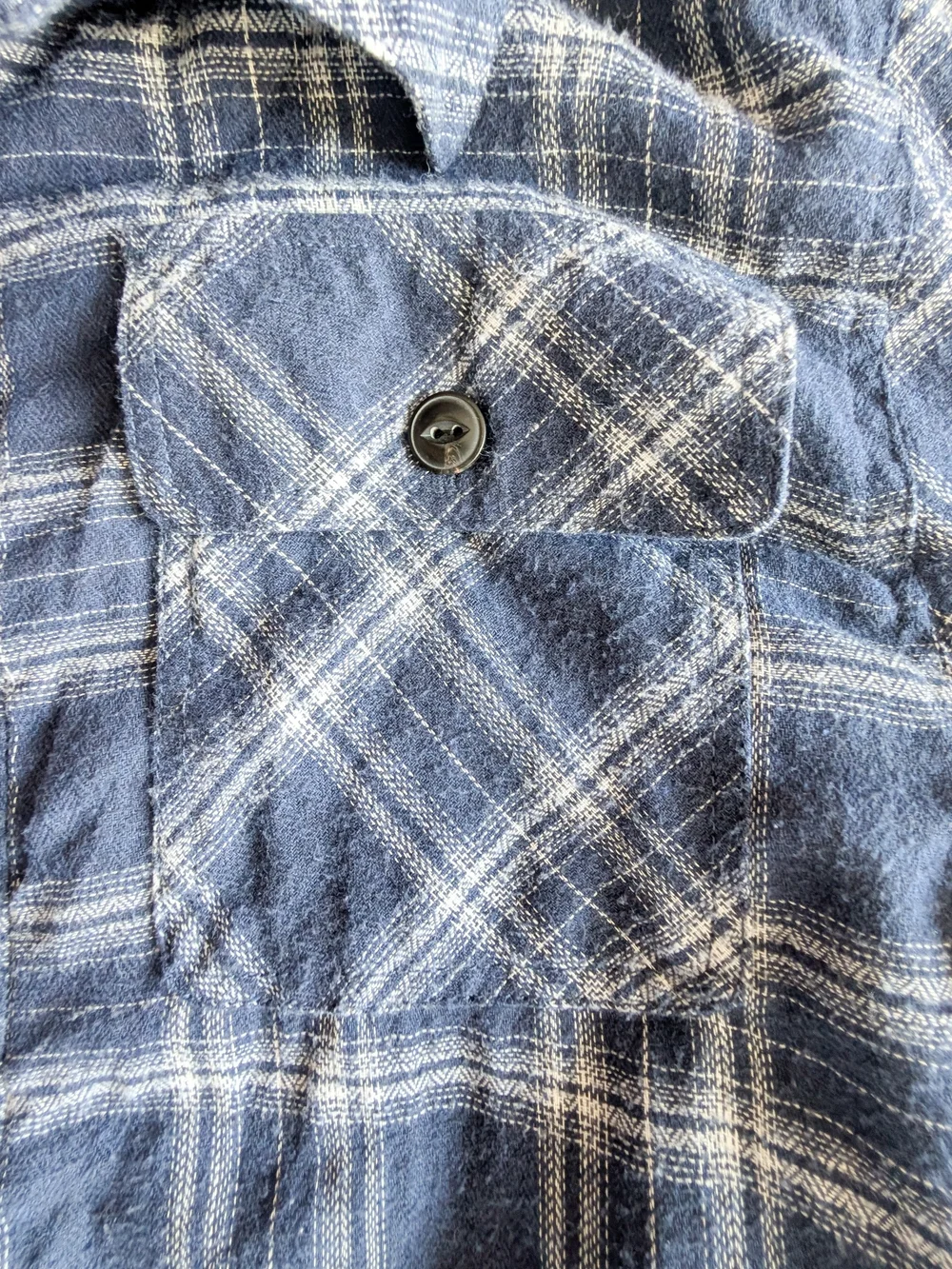 Jachs Jacket Mens XL Blue And Wh Plaid Sherpa Lined Wool Blend Flannel  Shacket